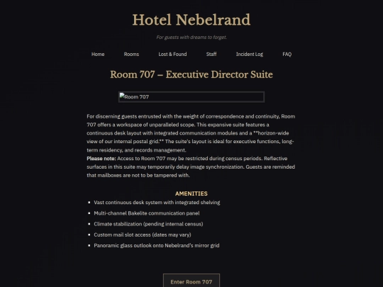 room707 screenshot