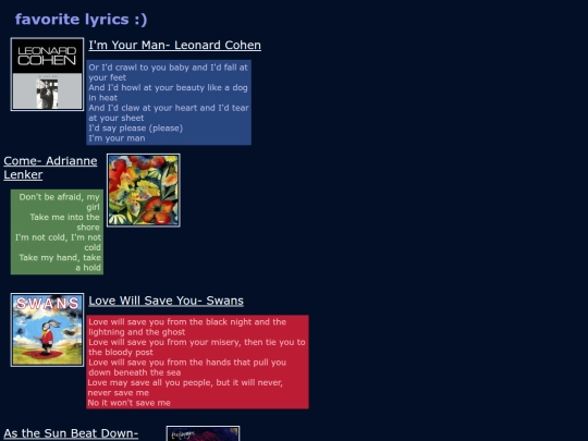music screenshot