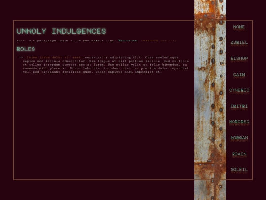 redherring/afterdark/indulgences screenshot