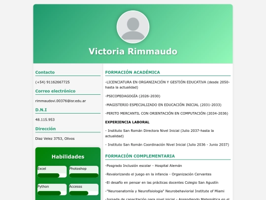 curriculum.vicky/curriculum screenshot