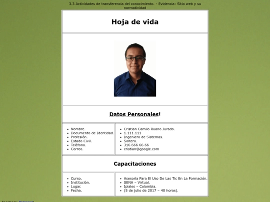 index screenshot