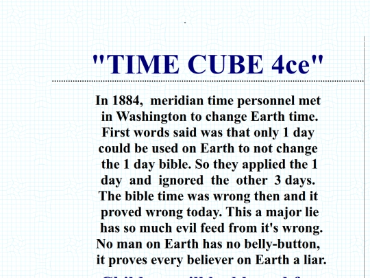 Time Cube screenshot