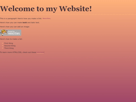 html/musings screenshot