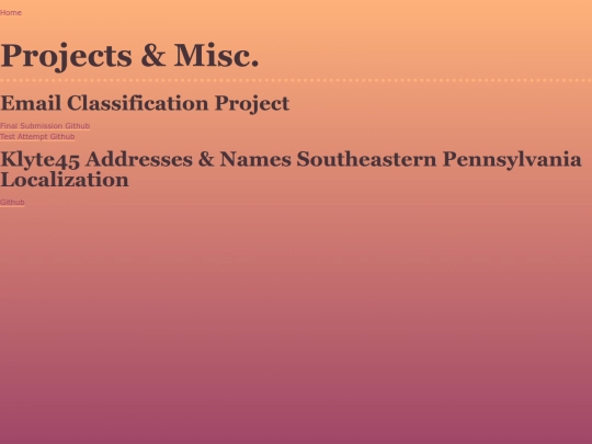 html/projects screenshot