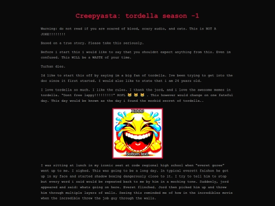 creepypasta screenshot