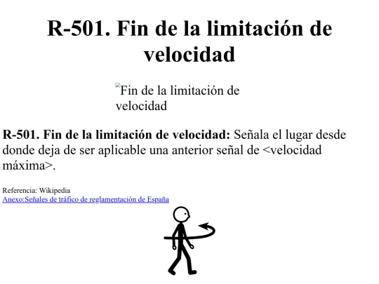 reglamentarias/r501 screenshot