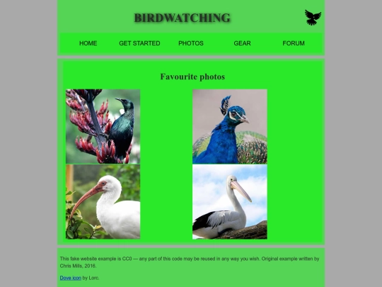 Pagina verde/photos screenshot
