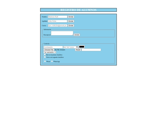 formulario/Formularios screenshot