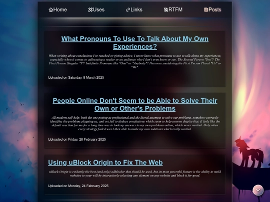 posts screenshot