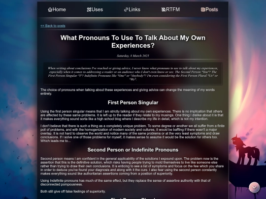 posts/pronouns screenshot