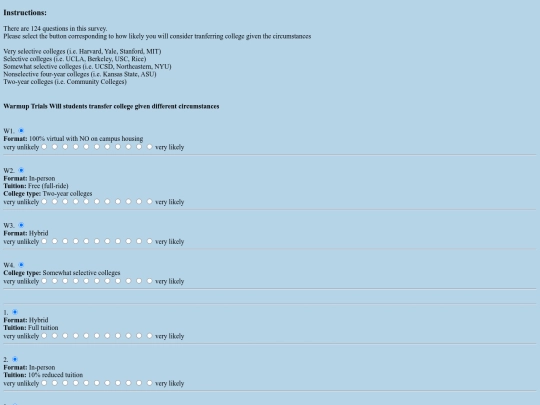 survey screenshot