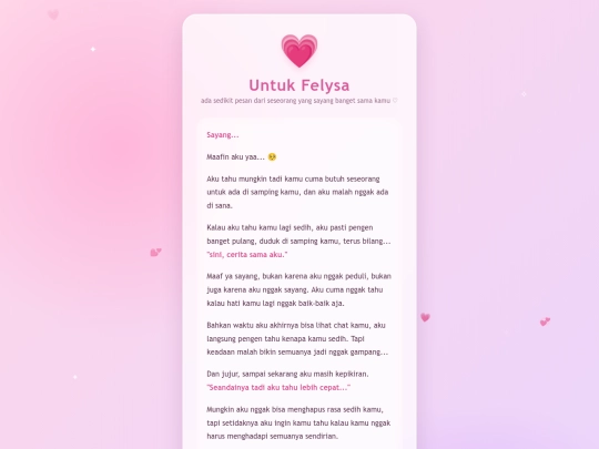 surat untuk felysa screenshot