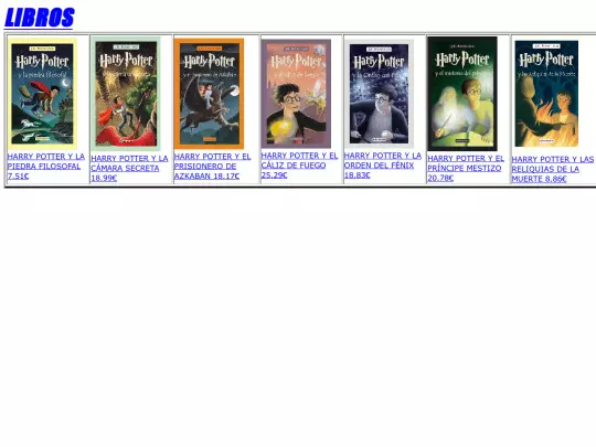 Ejercicio 12/Libros/libros screenshot