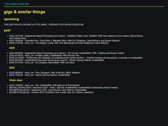 gigs screenshot