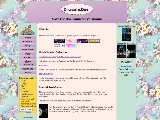 links screenshot