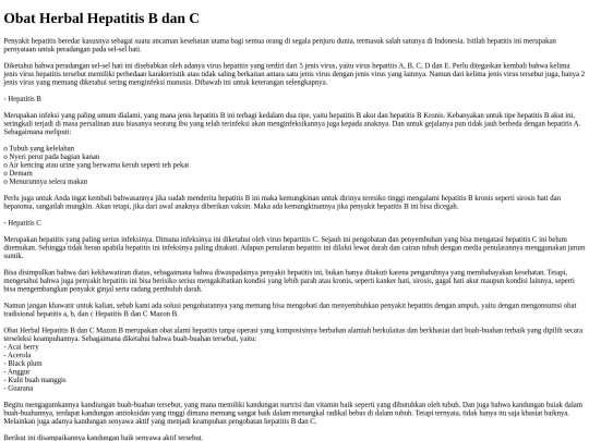 Obat-Herbal-Hepatitis-B-dan-C screenshot