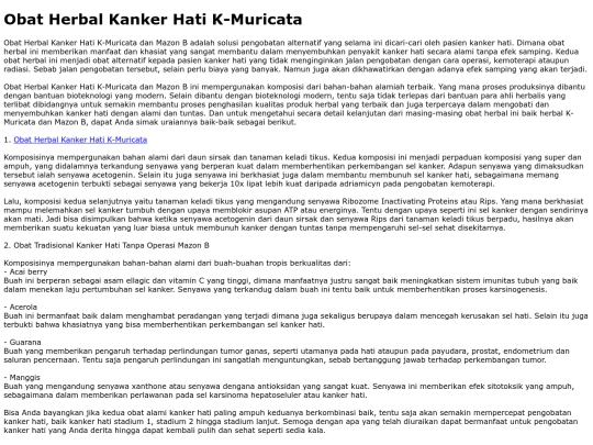 Obat-Herbal-Kanker-Hati-K-Muricata screenshot