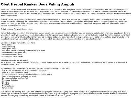 Obat-Herbal-Kanker-Usus-Paling-Ampuh screenshot