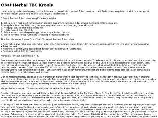 Obat-Herbal-TBC-Kronis screenshot