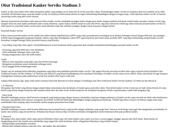 Obat-Tradisional-Kanker-Serviks-Stadium-3 screenshot