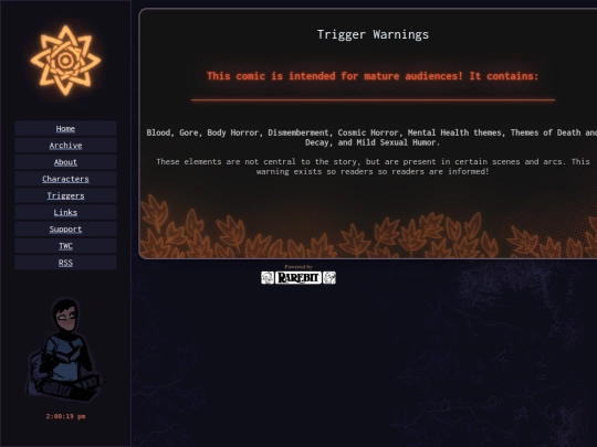 comic/triggers screenshot