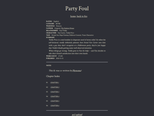 fics/partyfoul screenshot