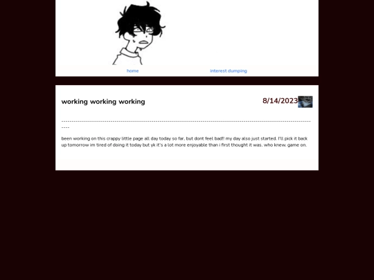 blog screenshot