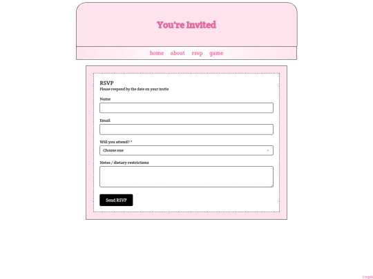 rsvp screenshot
