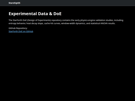 experiments screenshot