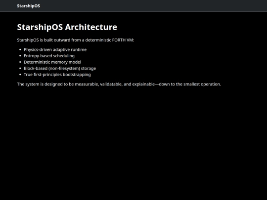 starshipos screenshot