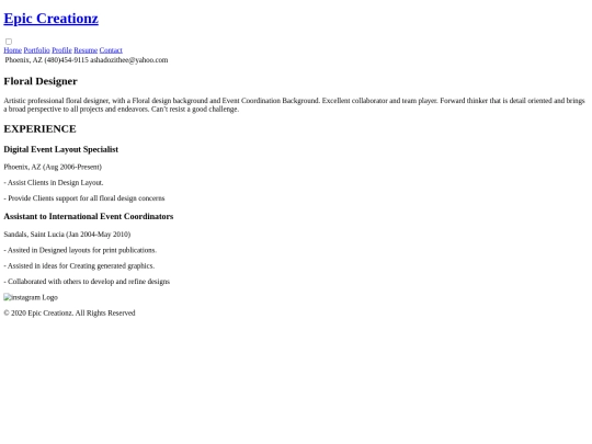 resume screenshot