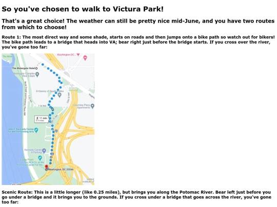 walkingdirections screenshot