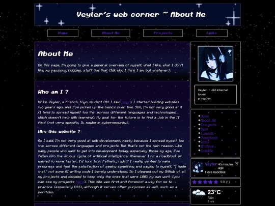 pages/about_me screenshot