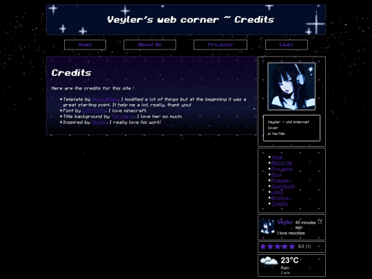 pages/credits screenshot