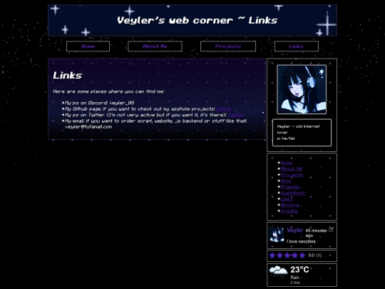 pages/links screenshot