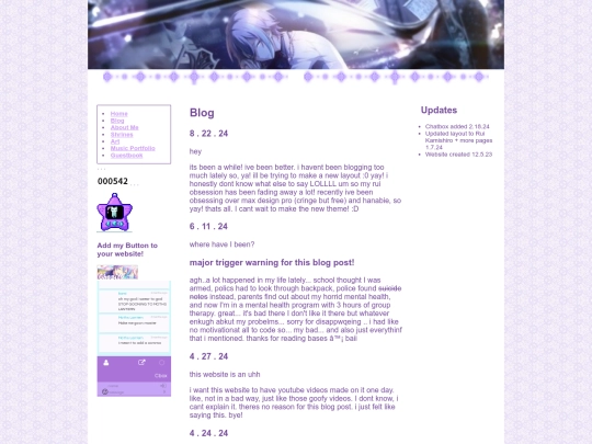 blog screenshot