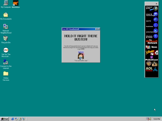 error/401 screenshot