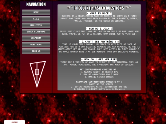 faq screenshot