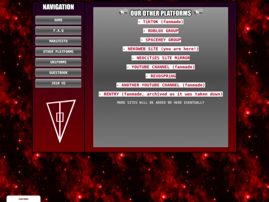 socials screenshot
