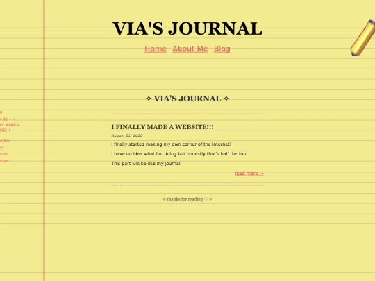 blog screenshot