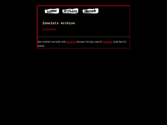 blog/archive screenshot