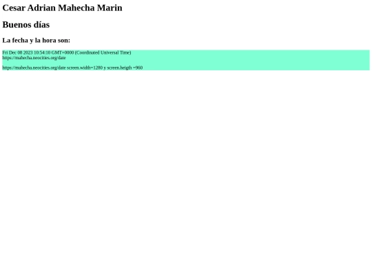 date screenshot
