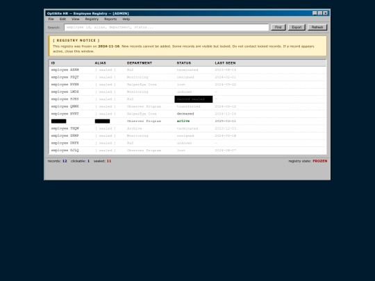 employees screenshot