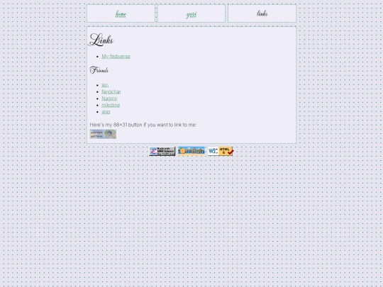 links screenshot