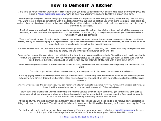 how-to-demolish-a-kitchen screenshot