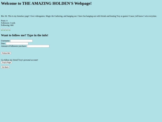 HoldenHomepage screenshot