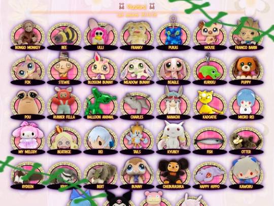 collectimg/plush screenshot
