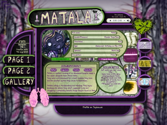ocs/matala/matalapage screenshot