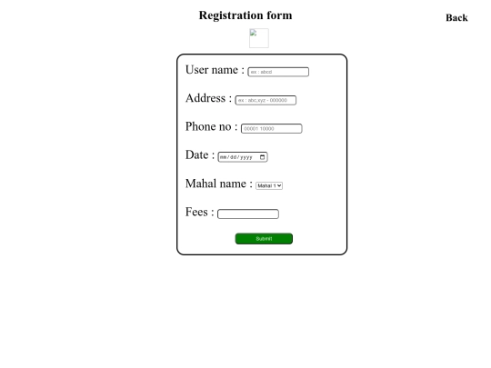 Event/form screenshot