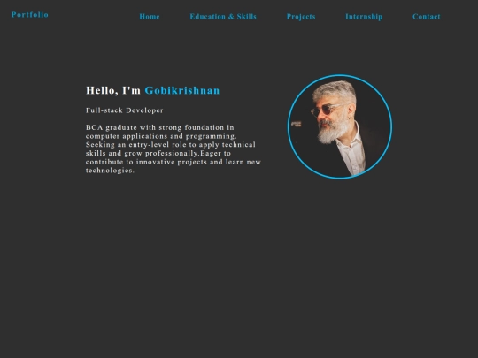 Portfolio screenshot